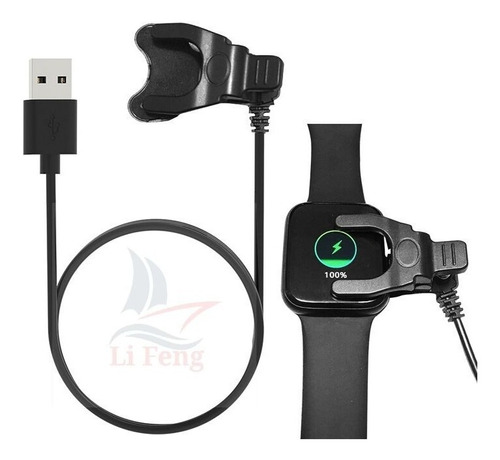 Cabo Carregador Usb Para Relogio F8 X8 W34s F9 Smartwatch