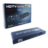 Spliter Hdmi 1 X 4 Salidas, Slim Ultra 4k Con Transformador 