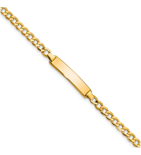 Esclava Pulsera Para Bebe Niños Oro 10k 14cm 5mm Italiano Color Dorado Diámetro 45 Cm Largo 14  