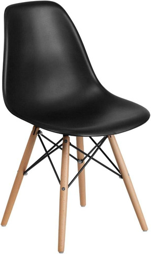 Silla De Comedor Eames Shopick, Color Negro, 1 Unidad