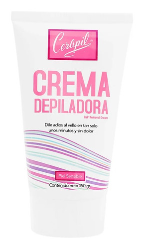 Crema Depiladora Cerapil Piel Sensible Para Cara Y Cuerpo