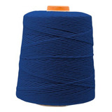 Barbante N°8 Colorido Crochê Artesanato 700g Azul Royal 