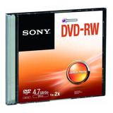 Dvd-rw Sony  2x,4.7gb, Regrabable