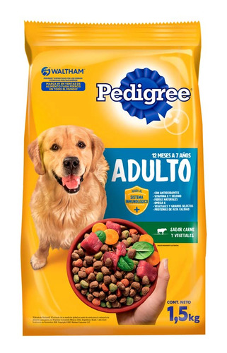 Alim P Animales  Carne Veg 1,5 Kg Pedigree Alimentos P/masc