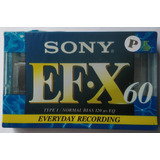 Fita K7 Sony Ef.x60 Novo Lacrado Arte Som