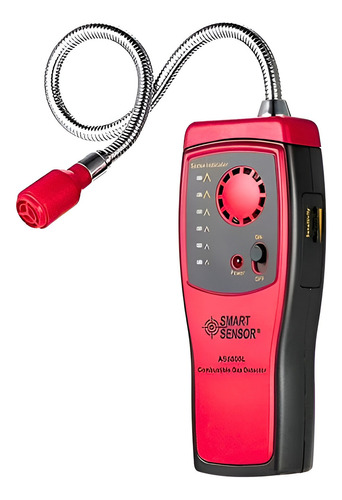 Detector De Fuga De Gas Smart Sensor As8800l Color Rojo