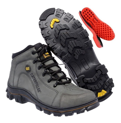 Coturno Bota Caterpillar Adventure Original Couro Promoção