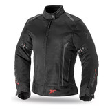 Campera Moto Mujer Seventy Degrees Sd-jt36 Mesh Verano Negra