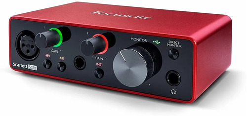 Interfaz Audio Focusrite Scarlett Solo  3ra Generacion 