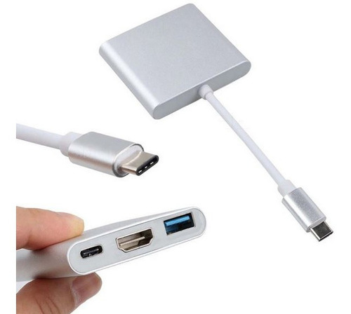 Convertidor Tipo C A Hdmi - Usb 3.0 - Tipo C