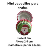Paquete 1000 Capacillos Trufa Chocolate Minicupkes Navidad