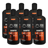 6 Un Shampoo Pra Barba Cabelo E Corpo Fox For Men