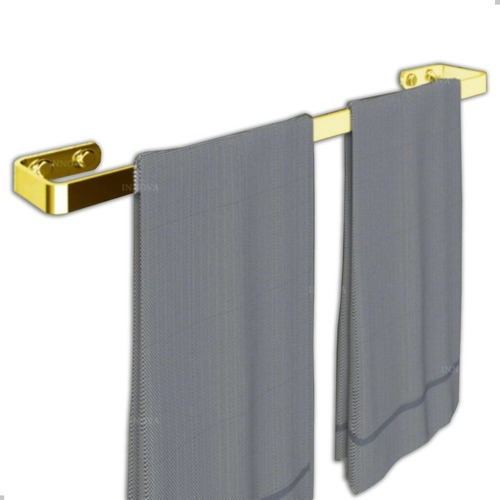 Porta Toalha De Banho Quadrado Dourado Standard Brilhante