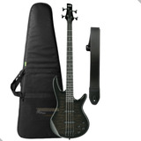 Kit Contrabaixo 4 Cordas Ativo Ibanez Gsr280 + Acessórios