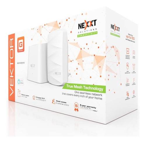 Extensor Repetidor Wifi Nexxt Vektor 2400-ac 1200 Mbps Giga