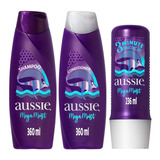 Kit Shampoo + Condicionador Aussie Mega Moist 3 Minute