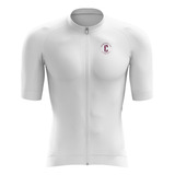 Jersey Blanco Linea Pro Ciclismo Ruta Ciclomontanismo Mtb 