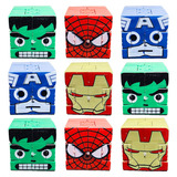 Muñeco Cubo Avengers Spiderman Juguete Souvenir Piñata X 8