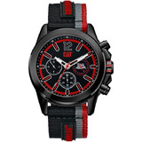 Cat Twist Up Cronógrafo Reloj Para Hombre Negro Rojo Gris Yu