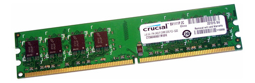 Memoria Ram Crucial 2gb Pc2-5300u 667 Mhz  Para Pc 