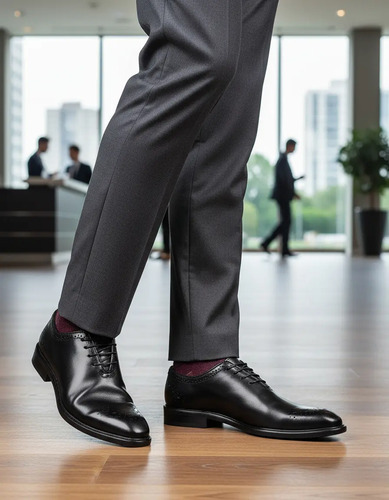 Zapatos De Hombre Carlo Ronaldi 1030 Negro Vestir Elegante.