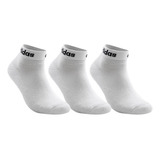 Kit 3 Pares Meia adidas Logo Linear Ankle Unissex