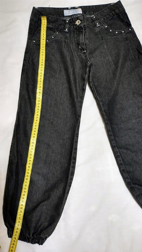 E) Pantalón Jean Babucha Gris Oscuro Talle 1s   Esteco 