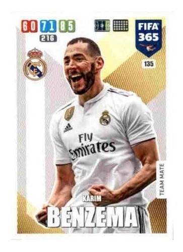 Carta Adrenalyn Xl Fifa 365 2020 /  Karim Benzema