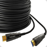 Cabo Hdmi 2.0 Fibra Óptica Tv 4k 18gbps Flexível 80 Metros