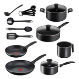 Batería De Cocina T-fal Easy Care Easy Care 17 Pzas