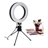 Ring Light De Mesa Iluminador De Led Tripé 6 Polegadas 16cm 