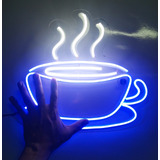 Aviso Neon Flex Taza De Café