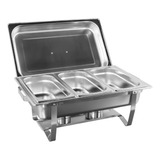 Rechaud Inox 3 Cubas 13 Litros Original De Uso Profissional.