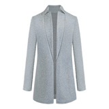 S Blazer De Forro Polar Largo De Invierno Para Mujer