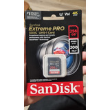 Memoria Sd Sandisk 256 Gb Extreme Pro 200 Mb/s V30 4k Nueva 