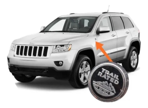 Emblema Trail Rated 4x4 Jeep Grand Cherokee 4g 2011/ Up Foto 2