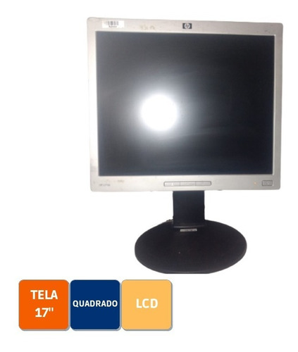 Monitor Pc Hp L1706 17' Lcd - Usado C/ Riscos