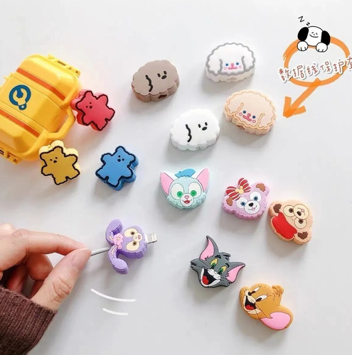 Protector Cable Bite Universal Animales iPhone Android