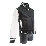 Chaqueta Para Niño Tipo Beisbolera Cuero Tex - Biker