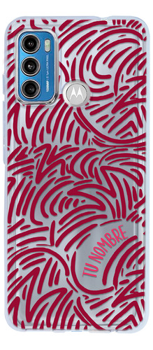 Funda Para Motorola Para Mujer Rayas Vino Con Nombre