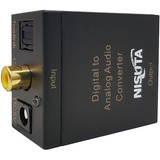 Conversor Audio Digital Coaxial Fibra Optica Nisuta