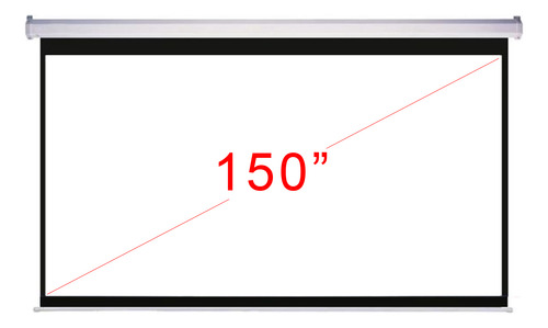 Tela De Projeção 150 Polegadas Elétrica C/ Controle Cinema  