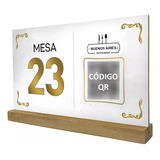 6 Carteles Mesa Personalizados Restaurante Reservado Numero