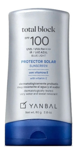 Bloqueador Total Block Spf 100 Yanbal - g a $612