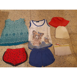 Blusa Cheeky, Pijama, Gorro, Short, Cuellito. T 2 Y 3 Nena