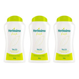 Herbíssimo Talco Desodorante Extra Suave Perfume 3x100g