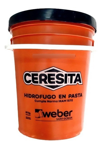 Ceresita Hidrofugo Aditivo En Pasta Balde 20 Kg Weber 