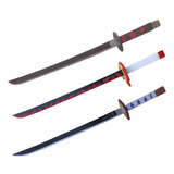 Kit 3 Katanas Tanjiro/rengoku/tomioka Demon Slayer - Anime 