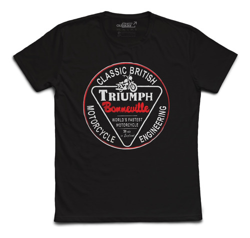 Remera Triumph Motos Motorcycle. Tienda Outsider