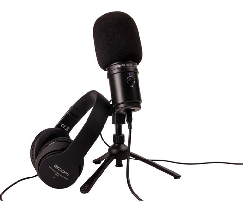 Kit De Microfono Usb + Auriculares Zoom Zum-2 Podcast Pack